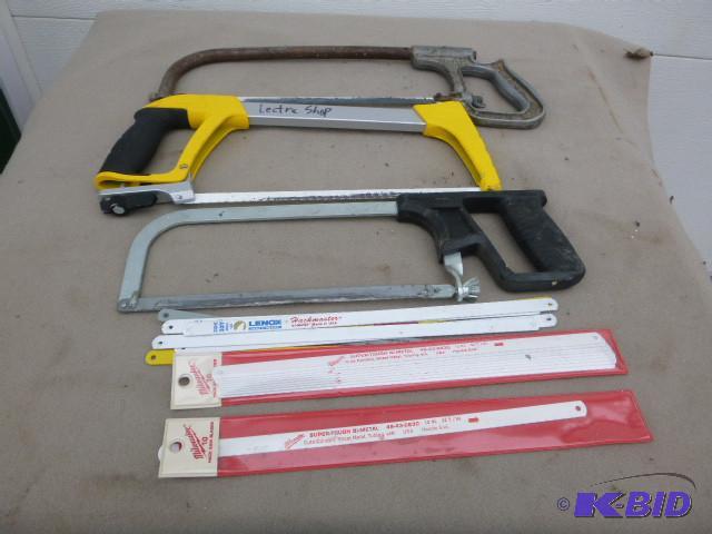 3 Hack Saws with Extra Blades...