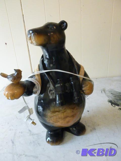 Plastic Bear Holding Bird 18&quot ...