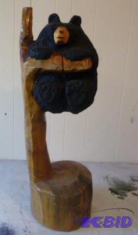 Wood Carved Bear 37&quot...