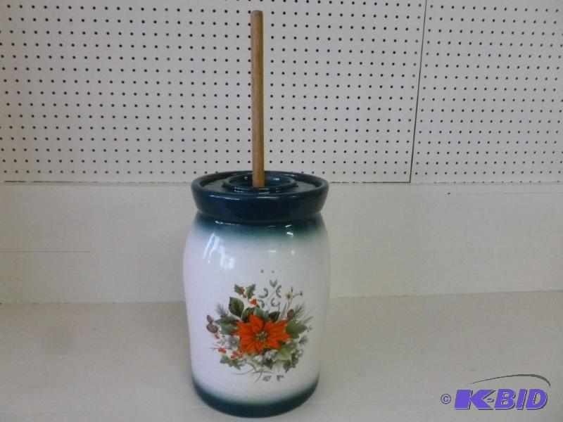 lot 11 image: Large decorative ceramic butter chu...