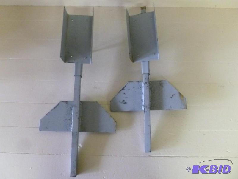lot 112 image: Lot of two heavy gage steel sign po...