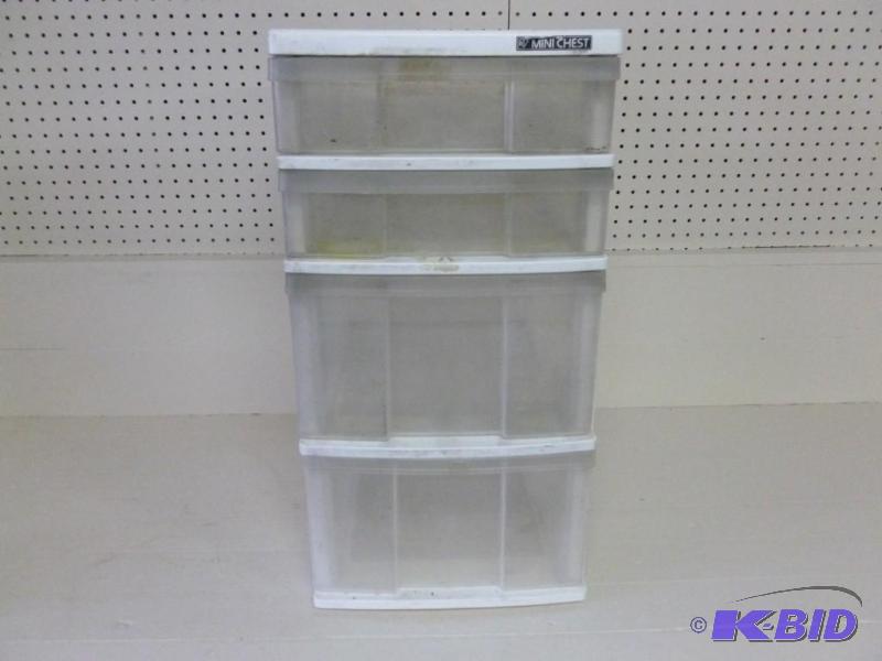 lot 190 image: Mini-Chest four drawer heavy gage p...