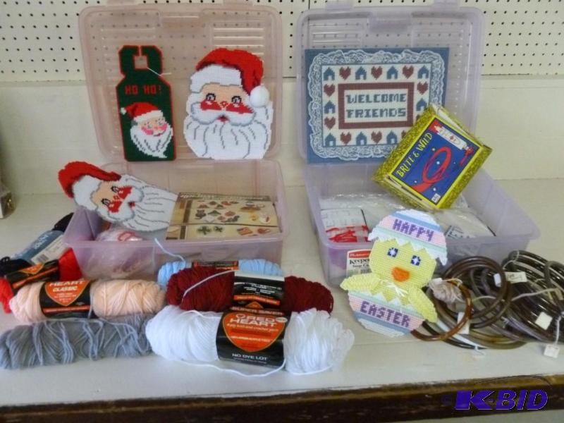lot 222 image: Large lot of needle craft items and...