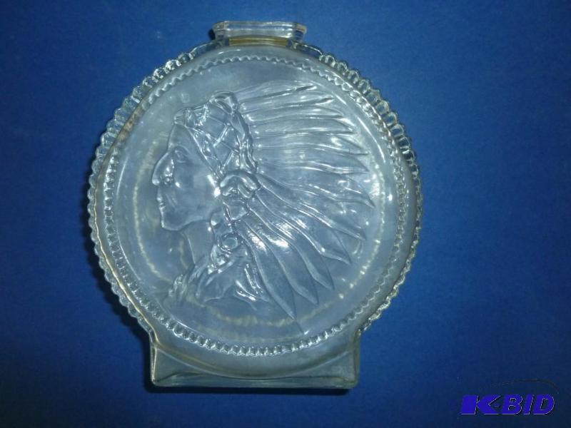 lot 238 image: Glass coin bank that measures 6&quo...