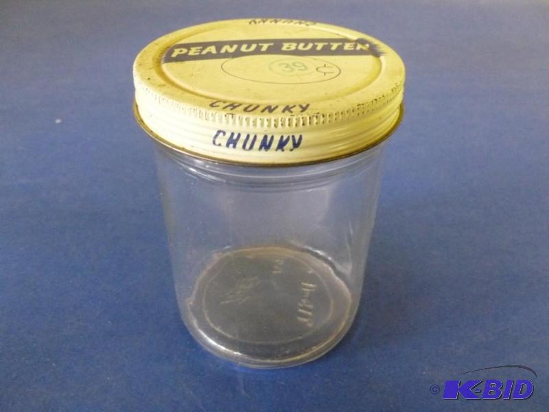 lot 274 image: Vintage Ball Glass chunky peanut bu...