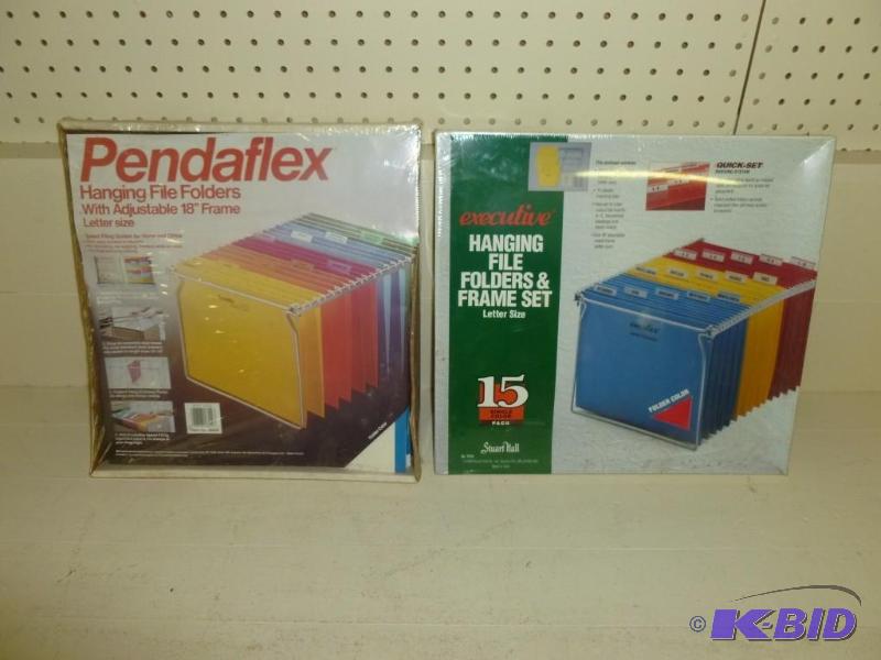 lot 278 image: Lot of two hanging folder files and...