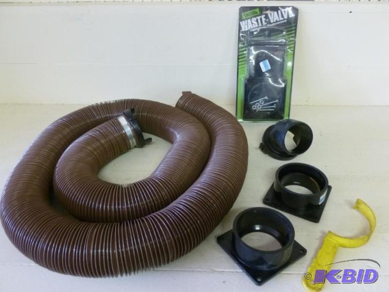 lot 306 image: Large lot of RV sewer type items th...