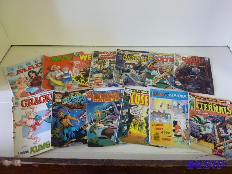 lot 313 image: Large lot of vintage comic books th...