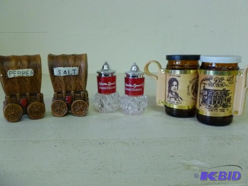 lot 329 image: Lot of three salt and pepper shaker...