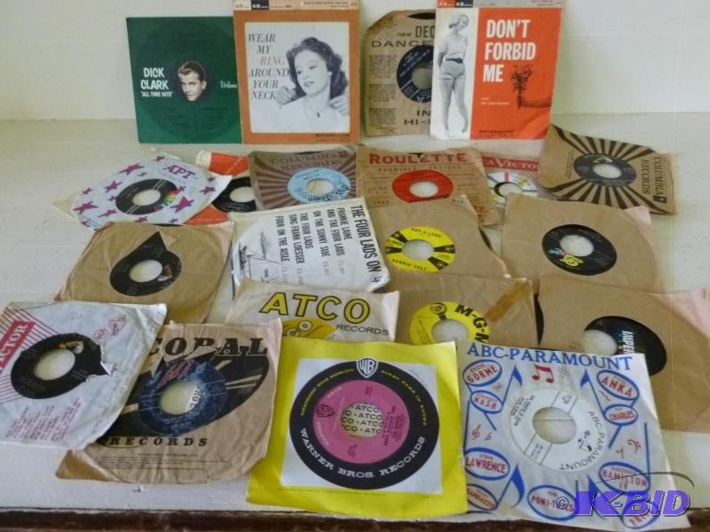 lot 351 image: Lot of twenty-four vintage 45s rec...