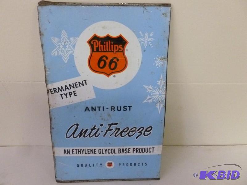 lot 49 image: Vintage Phillips 66 metal anti-free...