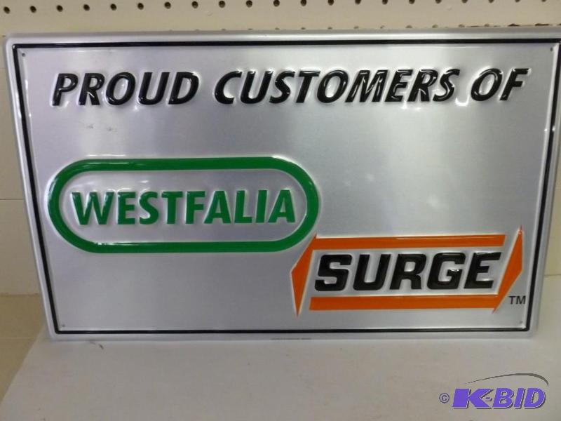lot 64 image: Surge - Westfalia embossed metal si...