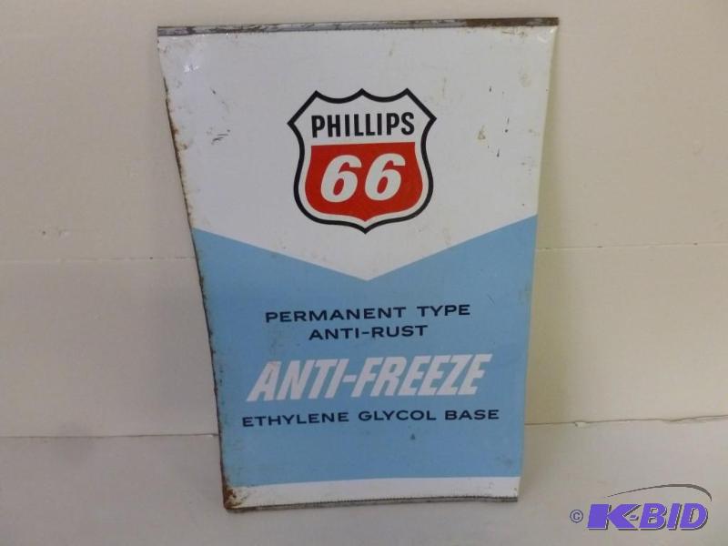 lot 67 image: Vintage Phillips 66 metal anti-free...