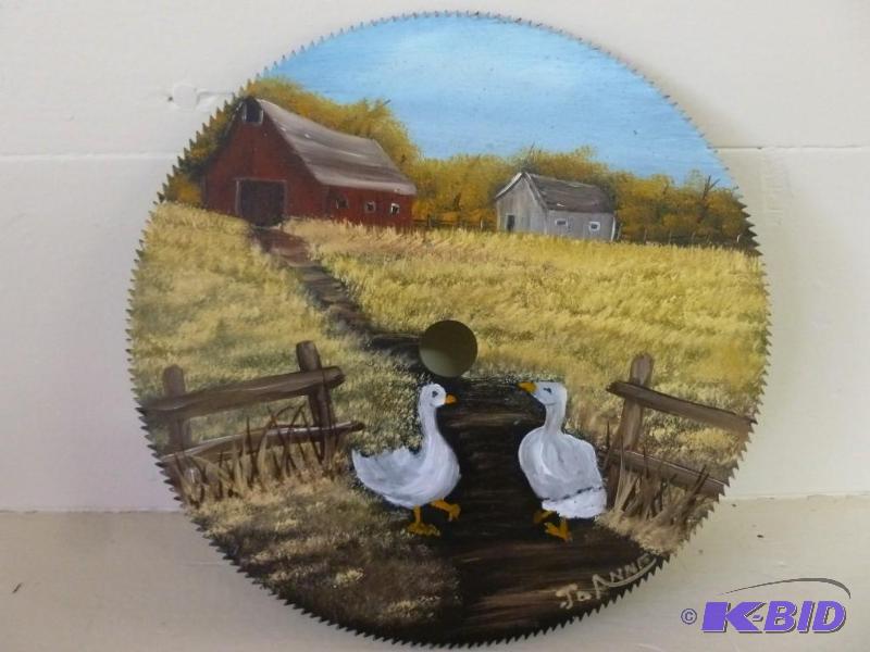 lot 74 image: Beautiful hand painted circular saw...