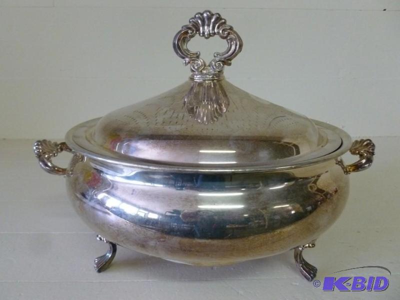 lot 78 image: Large F.B Rogers Silver Co. double ...