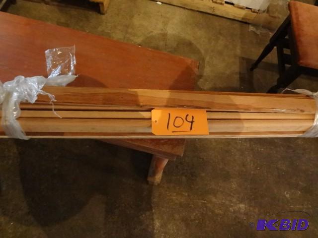 lot 104 image: Lot of Oak Rails...