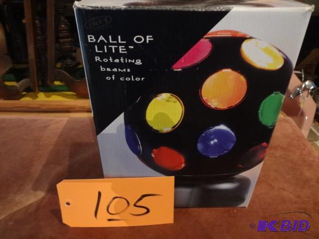 lot 105 image: Light Ball...