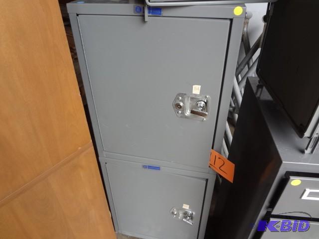 lot 112 image: Locking Steel Cabinets...