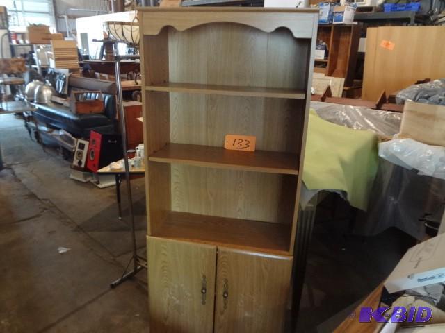 lot 133 image: Light Wood Bookcase...