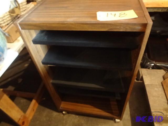 lot 148 image: Stereo Stand, on wheels...