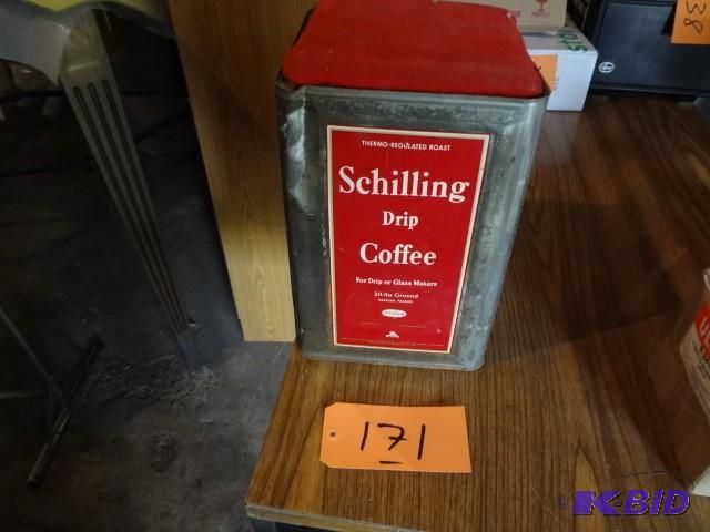 lot 171 image: Old Coffee Can...
