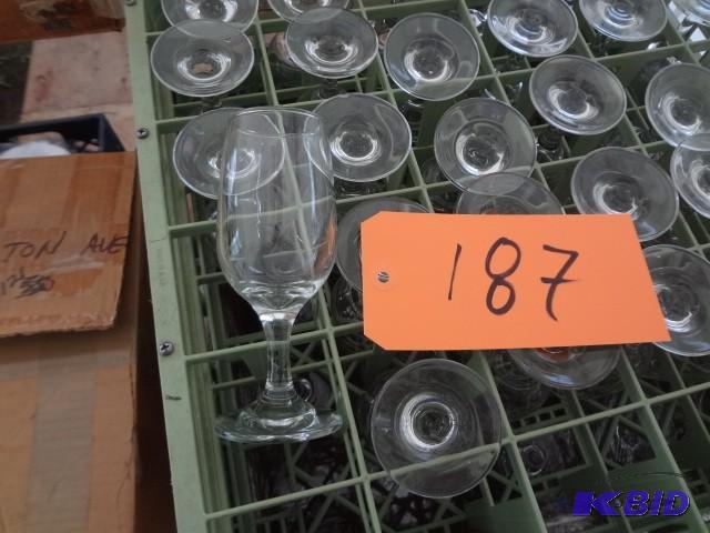 lot 187 image: (5) Plastic Racks of Wine Glasses...