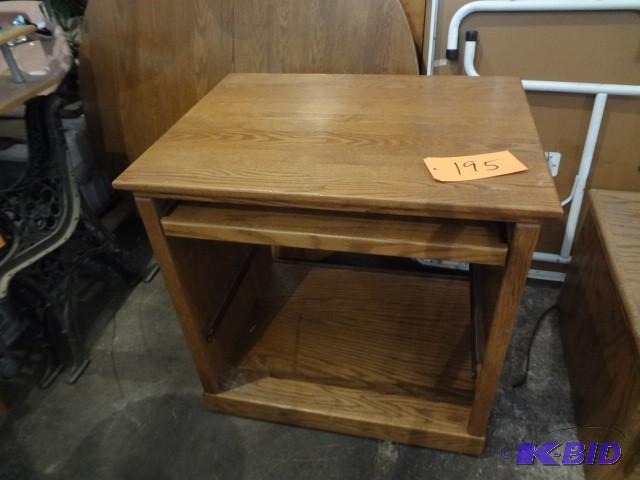 lot 195 image: Oak Desk...