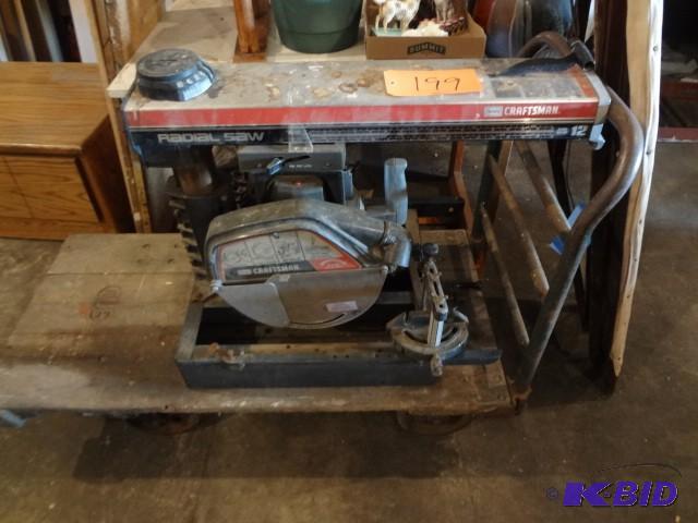 lot 199 image: Craftsman Radial Arm Saw...