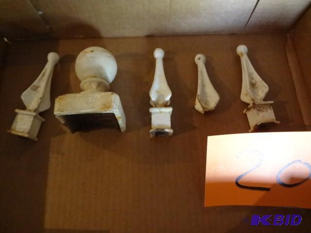 lot 204 image: Cast Finnials...