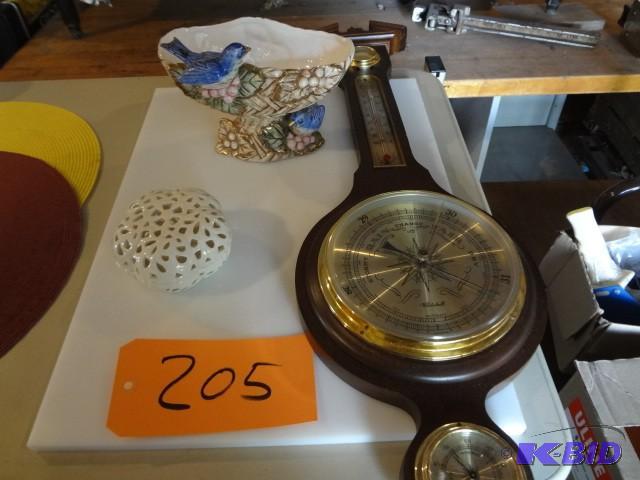lot 205 image: Weather Station, Porcelain pieces...