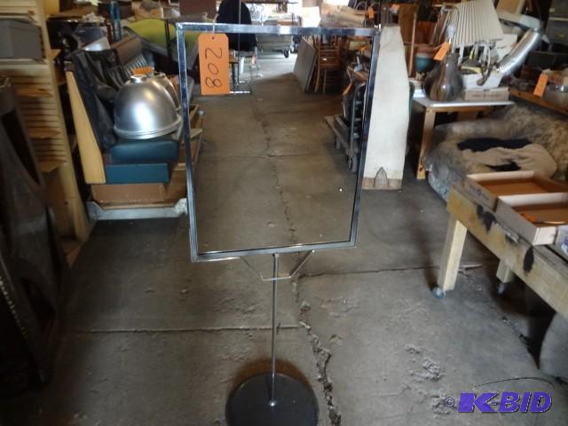 lot 208 image: Chrome Sign Stand...