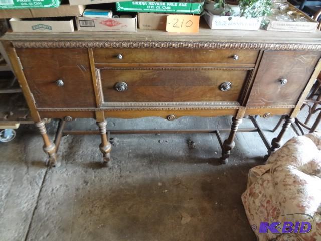 lot 210 image: Old Side Board...