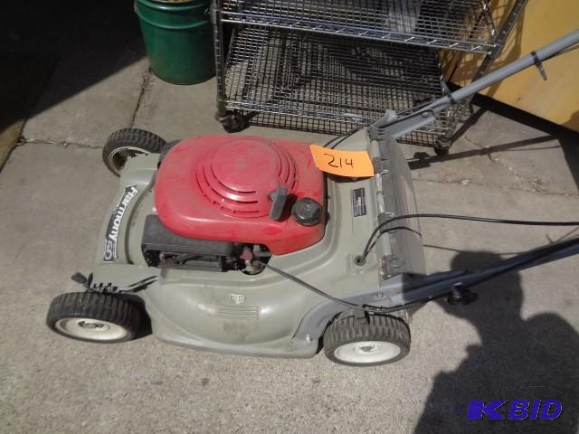 lot 214 image: Honda Mower and Bags...