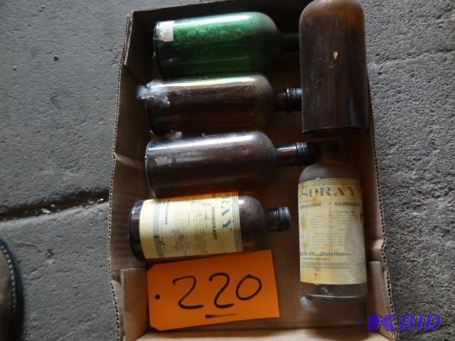 lot 220 image: 6 Old Brown Bottles...