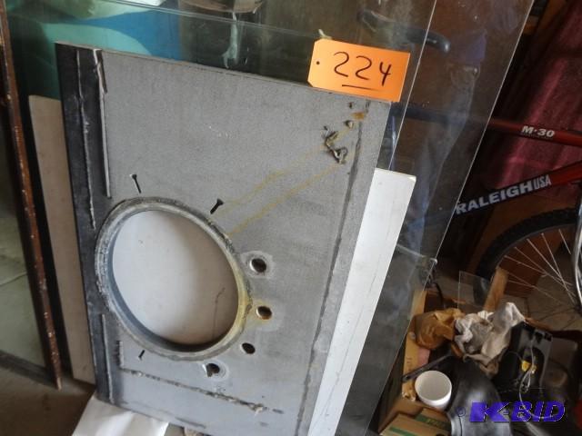 lot 224 image: Dark Grey Granite Vanity top, very ...