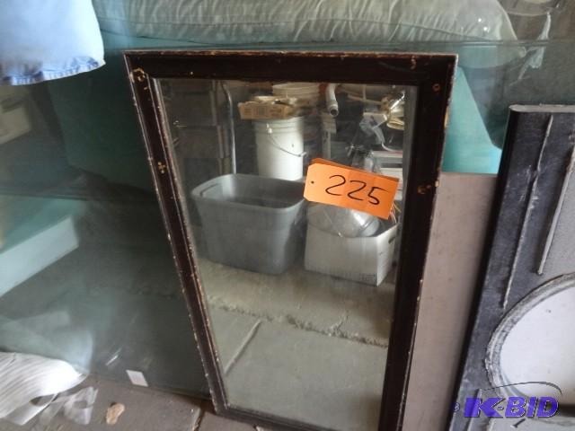 lot 225 image: Old Hall Mirror...