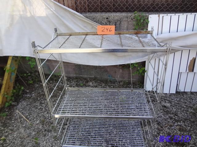 lot 246 image: Metal rack...