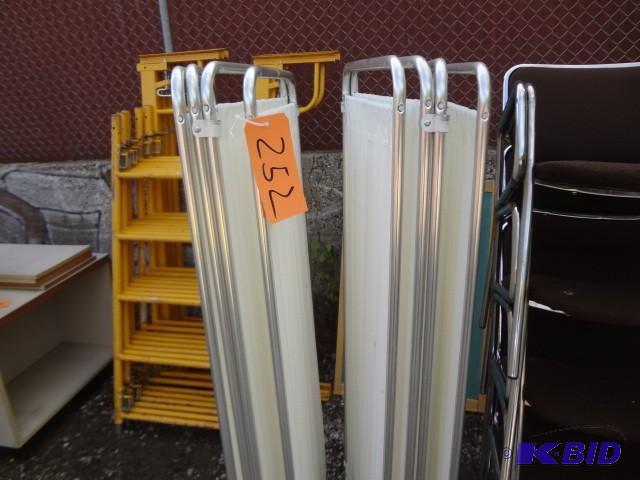 lot 252 image: (2) metalvinyl partition...