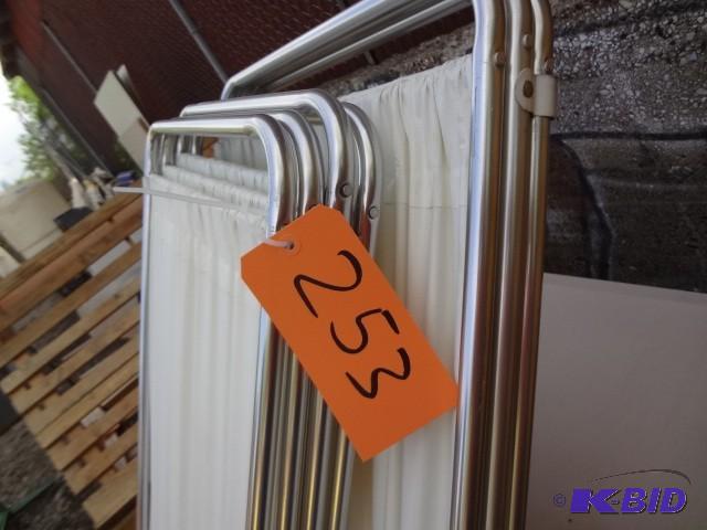 lot 253 image: (2) metalvinyl partition...