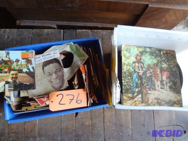 lot 276 image: Lot of 45s, LPs...