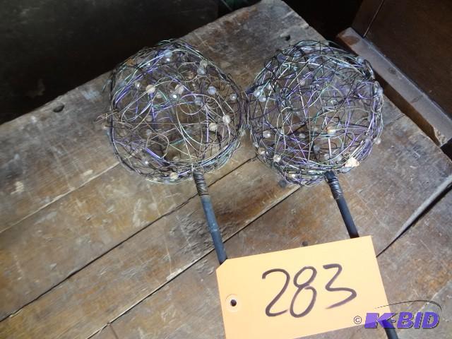 lot 283 image: Par of garden ornaments...