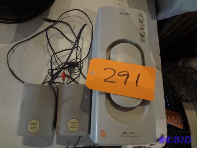 lot 291 image: Sony speaker system...