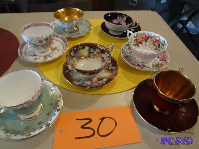 lot 30 image: Fine China Cups and Saucers...