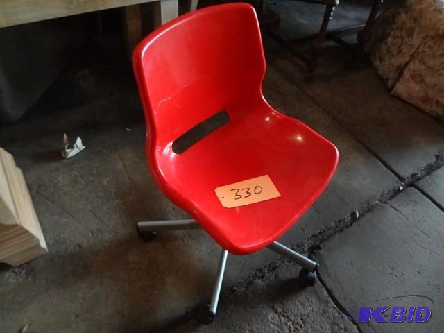 lot 330 image: Red Chair...