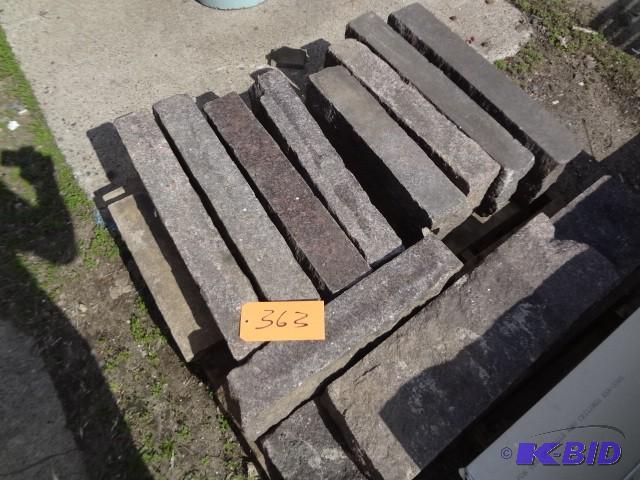 lot 363 image: Pallet of granite edging, heavy, br...