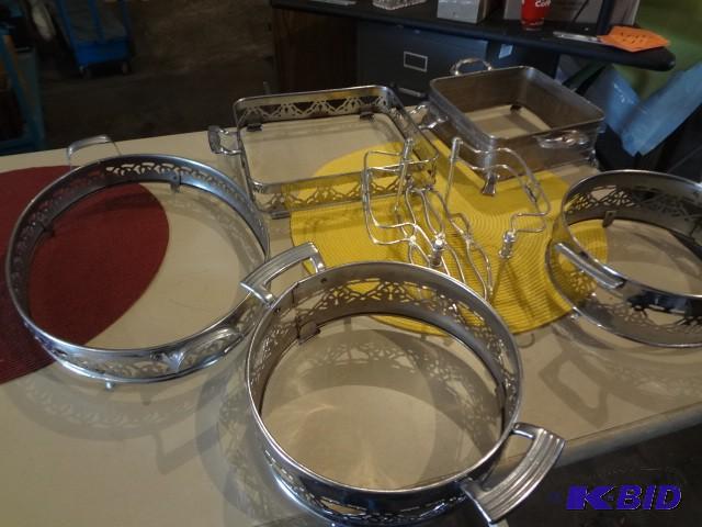 lot 37 image: Lot of Plate Sivler Dish Holders...