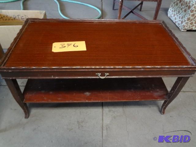 lot 376 image: Low coffee table...