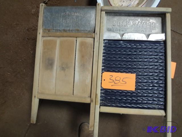 lot 385 image: Pair of wash boards...