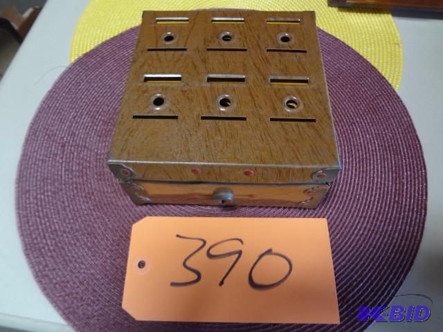 lot 390 image: Old, unusual toy tin bank...