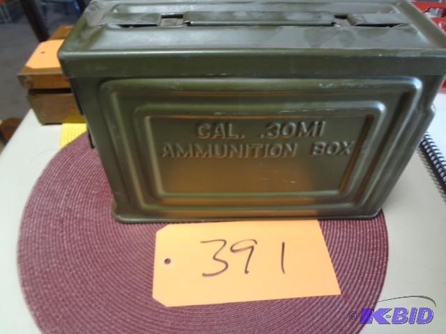 lot 391 image: 30 cal. Ammo can, as new...